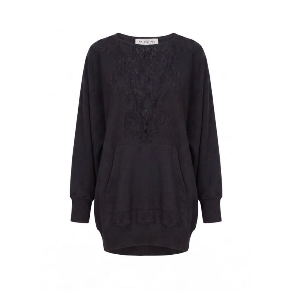 Valentino Garavani Women `Lace` Jersey Sweatshirt